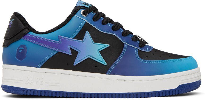 BAPE Blue  Black STA #7 M2 Sneakers - Picture 5