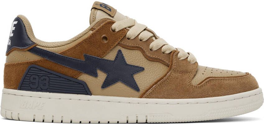 BAPE Brown  Navy SK8 Sta #4 M1 Sneakers