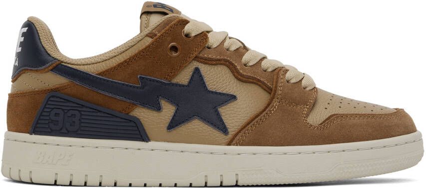 BAPE Brown  Navy SK8 Sta #4 M1 Sneakers - Picture 2