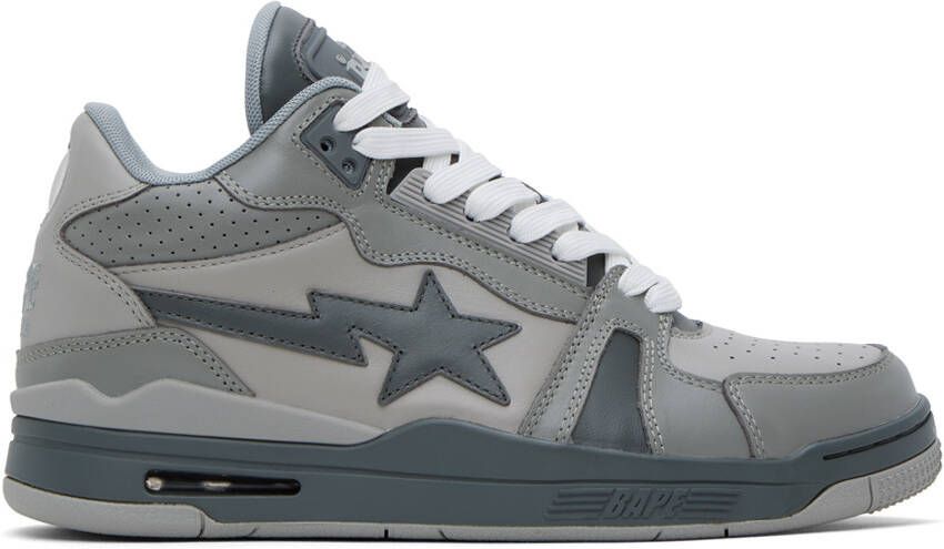 BAPE Gray SK8 STA #1 M1 Sneakers - Picture 5
