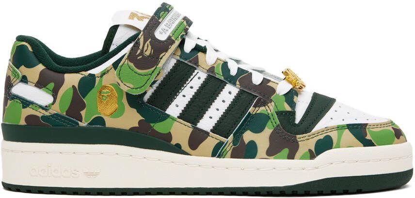 BAPE Blue  White adidas Edition Forum 84 Low Sneakers - Picture 6