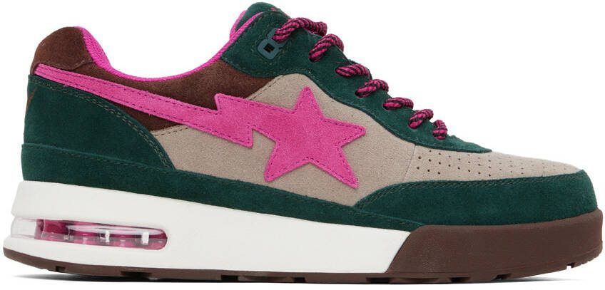 BAPE Green  Pink Road Sta #1 M2 Sneakers - Picture 7