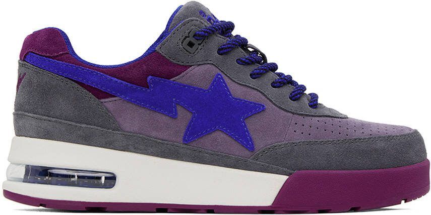 BAPE Blue  Gray Road Sta #1 M2 Sneakers - Picture 5
