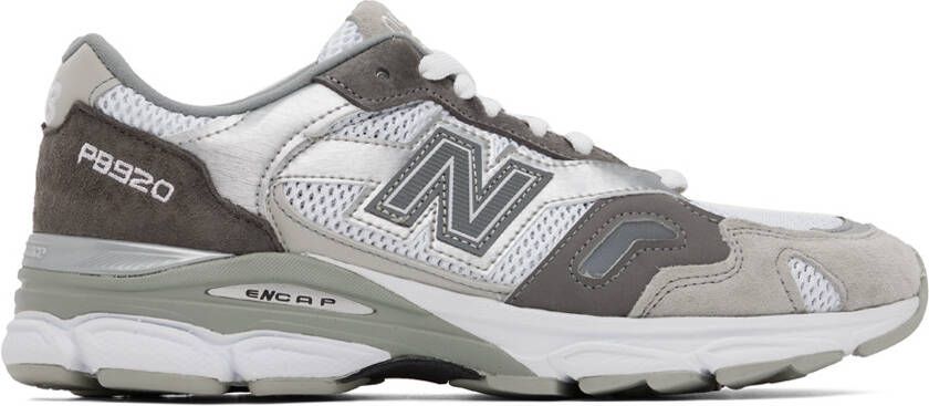 BEAMS PLUS Gray New Balance  Paperboy Edition MADE in UK 920 Sneakers - Picture 4