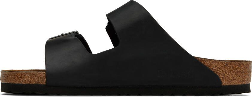 Birkenstock Black Soft Footbed Arizona Sandals - Picture 3