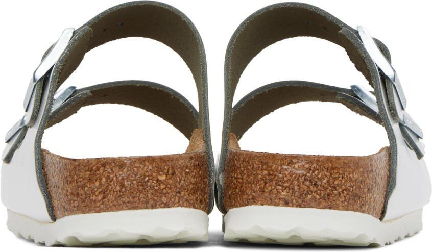 Birkenstock Silver Arizona Soft Footbed Sandals