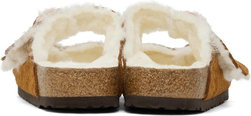 Birkenstock Brown Regular Shearling Arizona Sandals