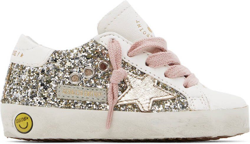 Bonpoint Baby Silver  White Golden Goose Edition Golstar Sneakers