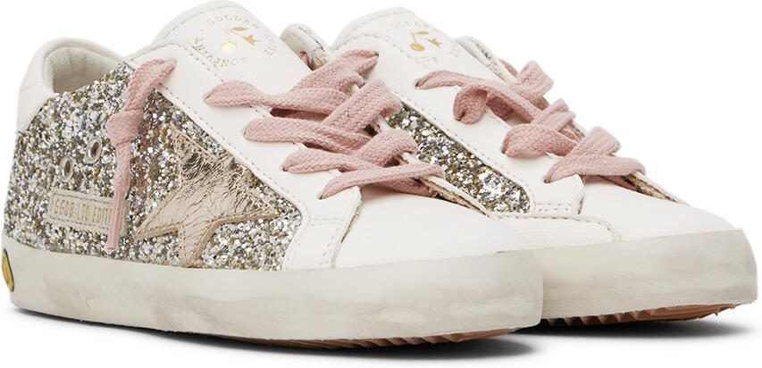 Bonpoint Kids Silver  White Golden Goose Edition Golstar Sneakers - Picture 2