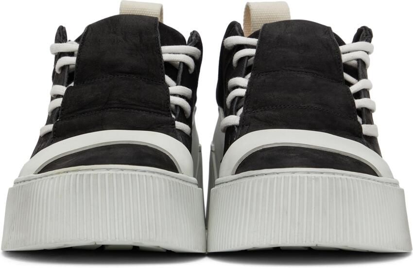 Boris Bidjan Saberi Black  Off-White Suede Bamba 2.1 Sneakers - Picture 3