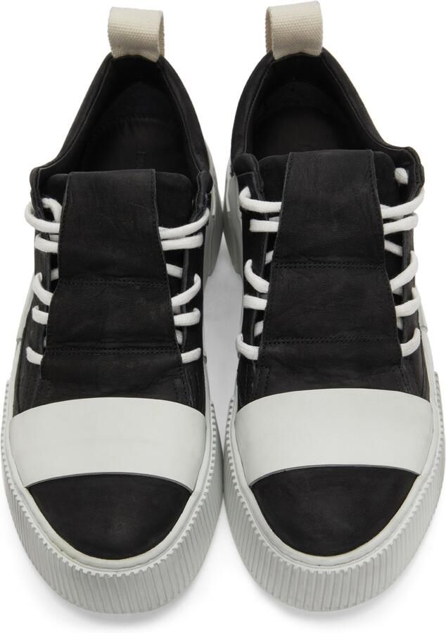 Boris Bidjan Saberi Black  Off-White Suede Bamba 2.1 Sneakers