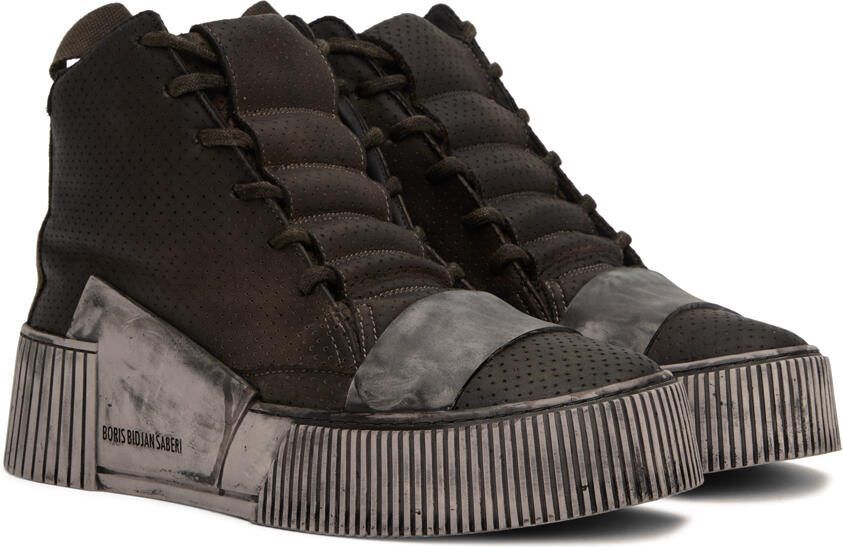 Boris Bidjan Saberi Khaki Bamba 1.1 Sneakers - Picture 2