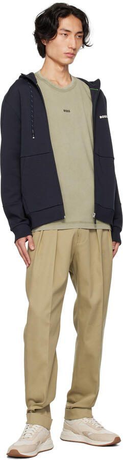 BOSS Beige Paneled Sneakers - Picture 4