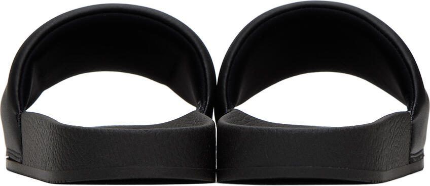 BOSS Black Embroidered Slides