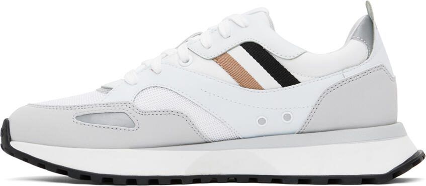 BOSS White Jonah Runn Sneakers - Picture 3