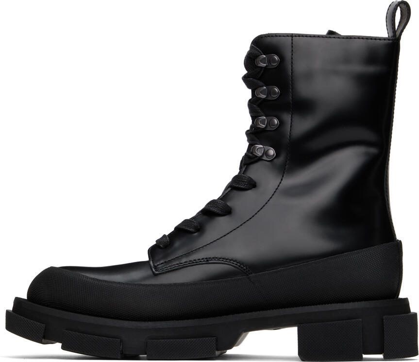 Both Black Gao High Lace-Up Boots - Picture 3