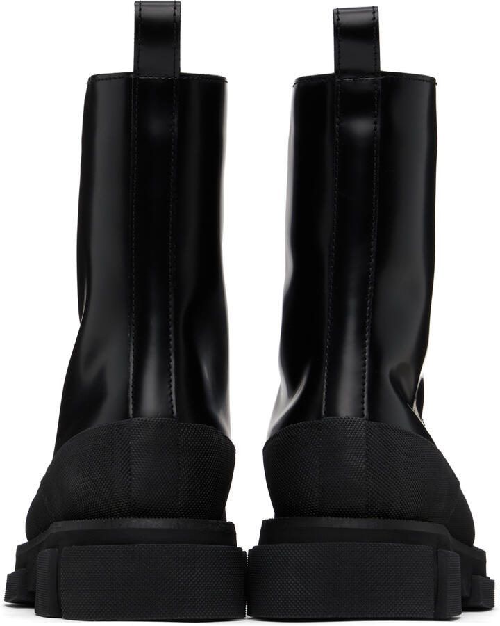 Both Black Gao High Lace-Up Boots - Picture 2