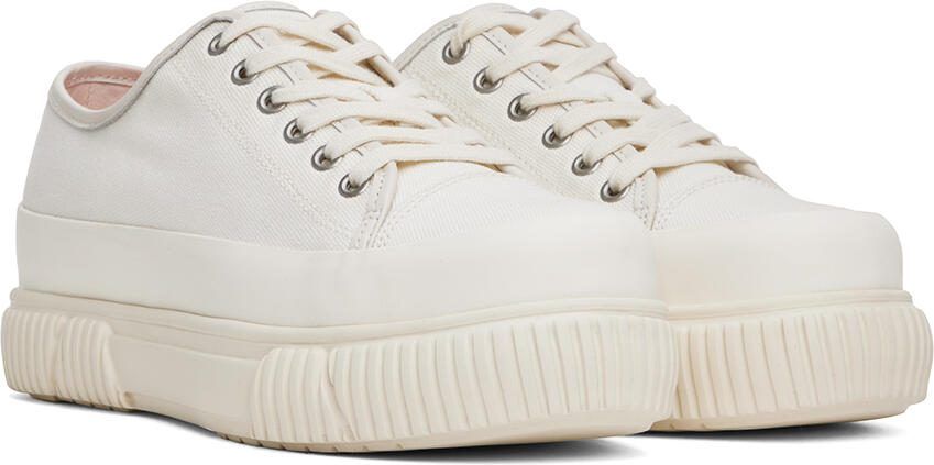 Both Off-White Classic Platform Low Sneakers - Picture 2