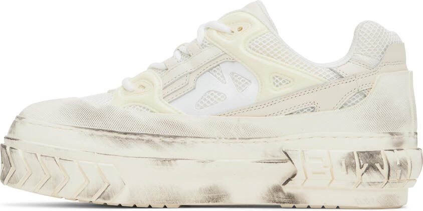 Both White Tyre Platform Sneakers - Picture 3