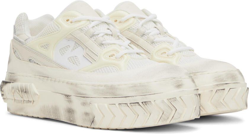 Both White Tyre Platform Sneakers - Picture 2