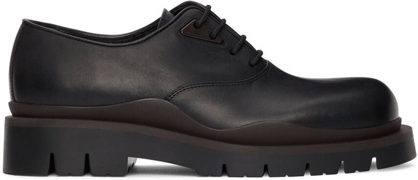 Bottega Veneta Black  Brown Tire Derbys - Picture 5