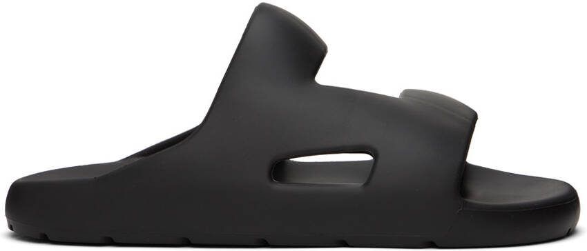 Bottega Veneta Black Band Slides - Picture 5