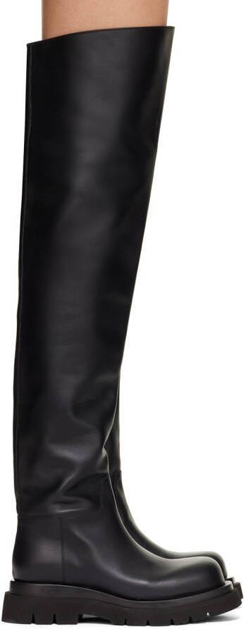 Bottega Veneta Black Lug Boots - Picture 3