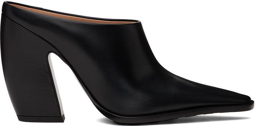 Bottega Veneta Black Tex Heels - Picture 5