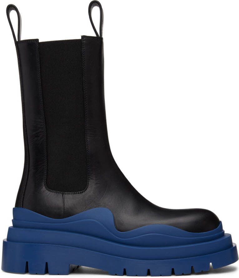 Bottega Veneta Black Tire Chelsea Boot - Picture 2