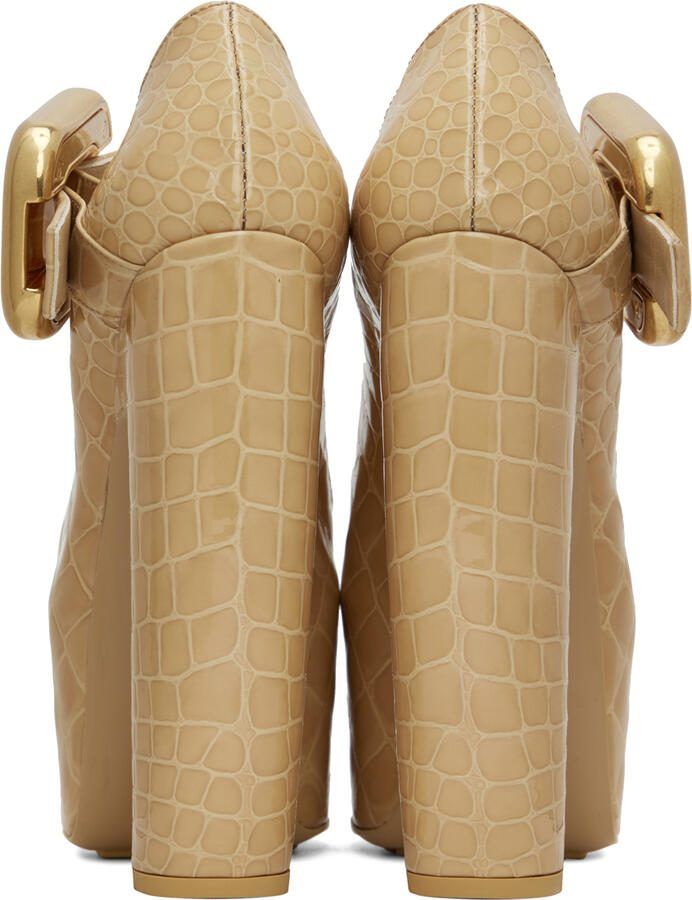 Bottega Veneta Beige Mostra Mary-Jane Pump Heels - Picture 3