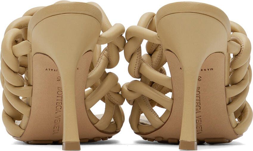 Bottega Veneta Beige Stretch Mules