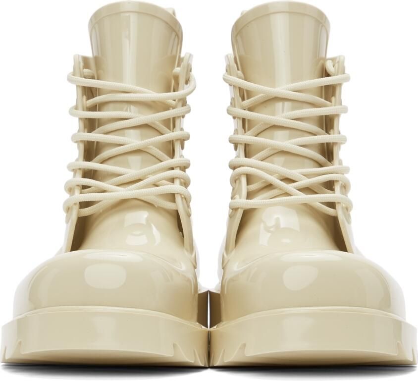 Bottega Veneta Beige Stride Ankle Boots - Picture 2