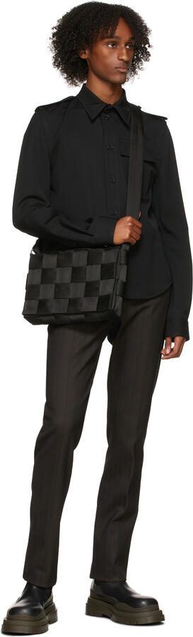 Bottega Veneta Black  Brown Tire Chelsea Boots - Picture 3
