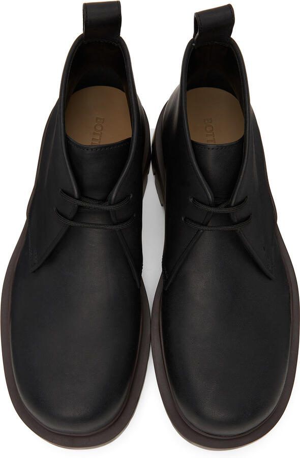 Bottega Veneta Black  Brown Tire Desert Boots - Picture 2