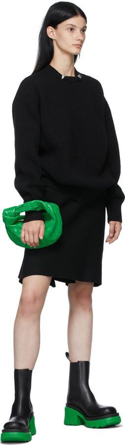 Bottega Veneta Black  Green Flash Boots - Picture 4