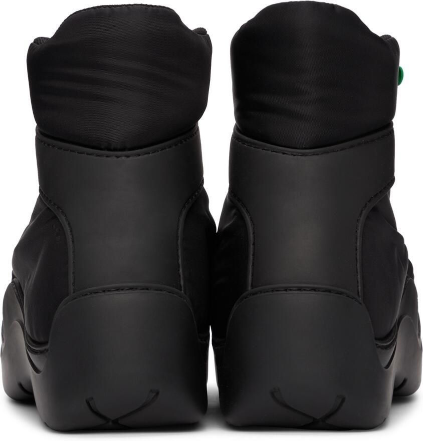 Bottega Veneta Black  Green Puddle Bomber Boots
