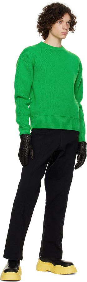 Bottega Veneta Black  Yellow Tire Chelsea Boots - Picture 4