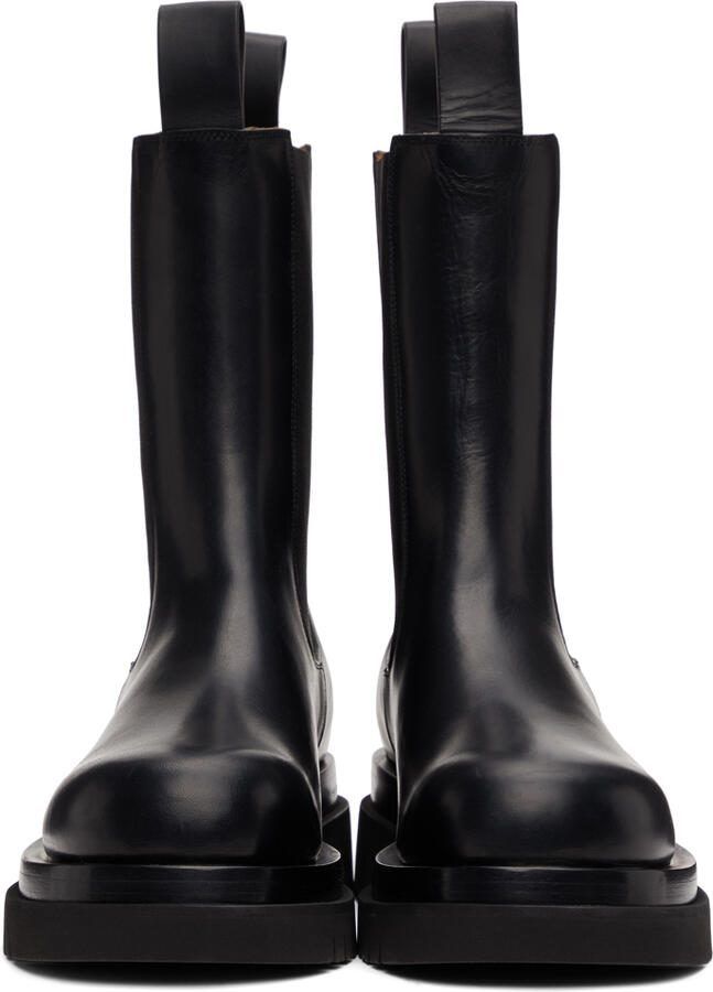 Bottega Veneta Black BV Lug Chelsea Boots - Picture 2