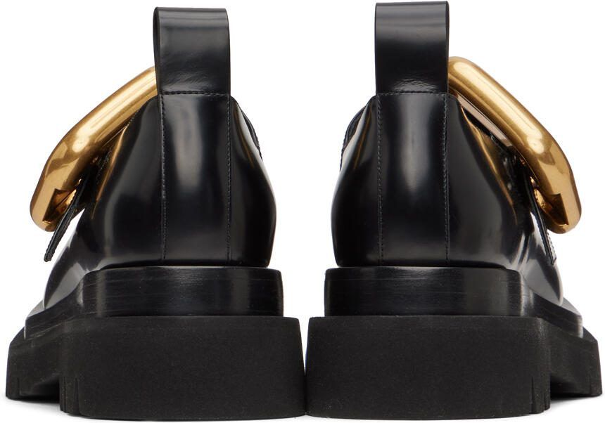 Bottega Veneta Black Lug Mary-Jane Loafers