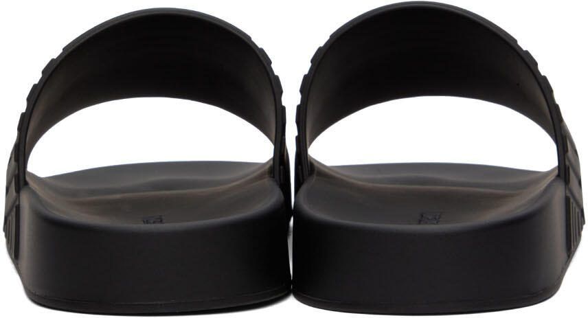 Bottega Veneta Black Slider Sandals