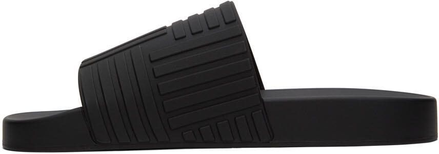 Bottega Veneta Black Slider Sandals - Picture 3