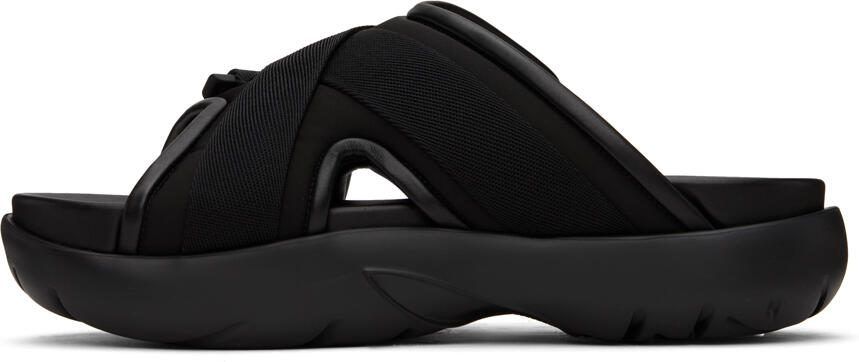 Bottega Veneta Black Snap Slide Sandals - Picture 3