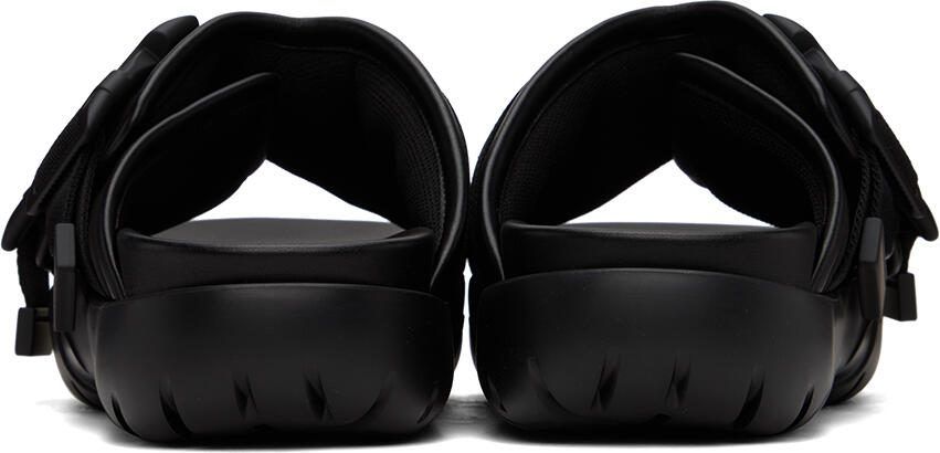 Bottega Veneta Black Snap Slide Sandals - Picture 2