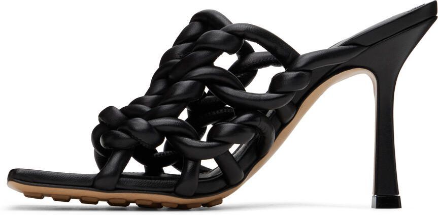 Bottega Veneta Black Stretch Mules - Picture 3