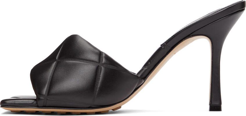 Bottega Veneta Black The Rubber Lido Heeled Sandals - Picture 2
