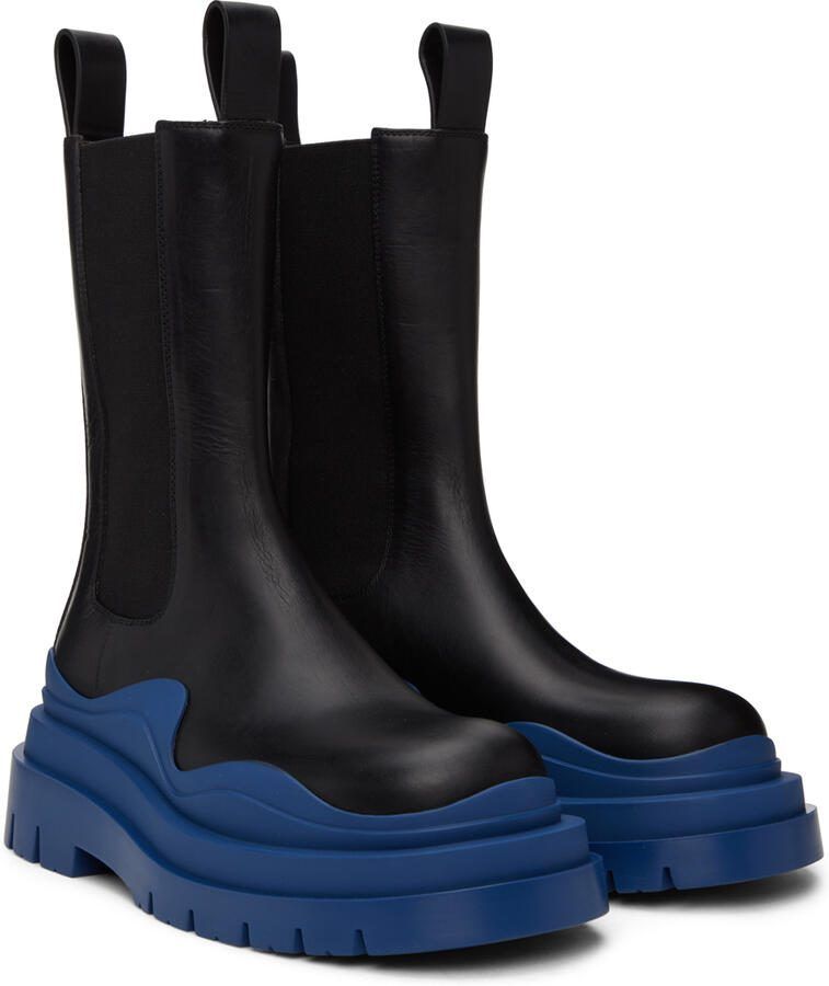 Bottega Veneta Black Tire Chelsea Boot - Picture 3