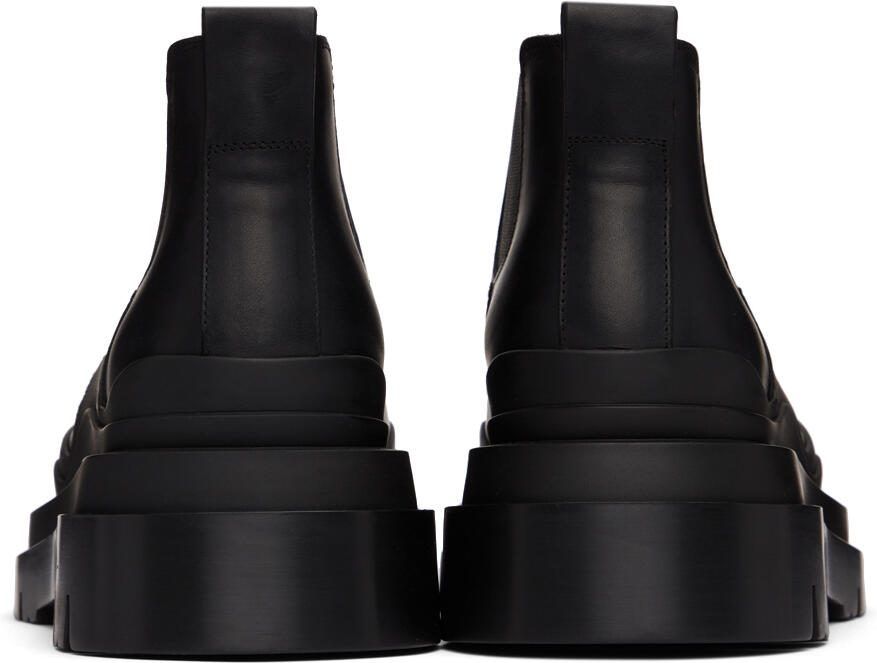 Bottega Veneta Black Tire Chelsea Boots
