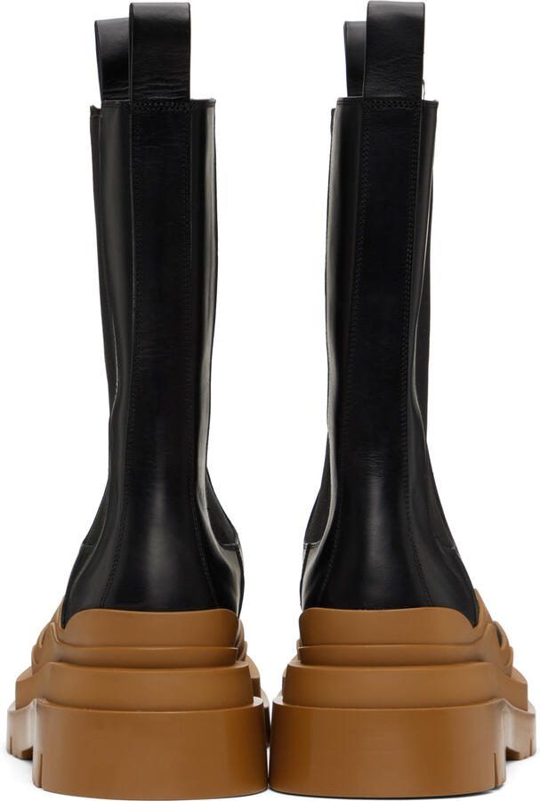 Bottega Veneta Black Tire Chelsea Boots - Picture 4