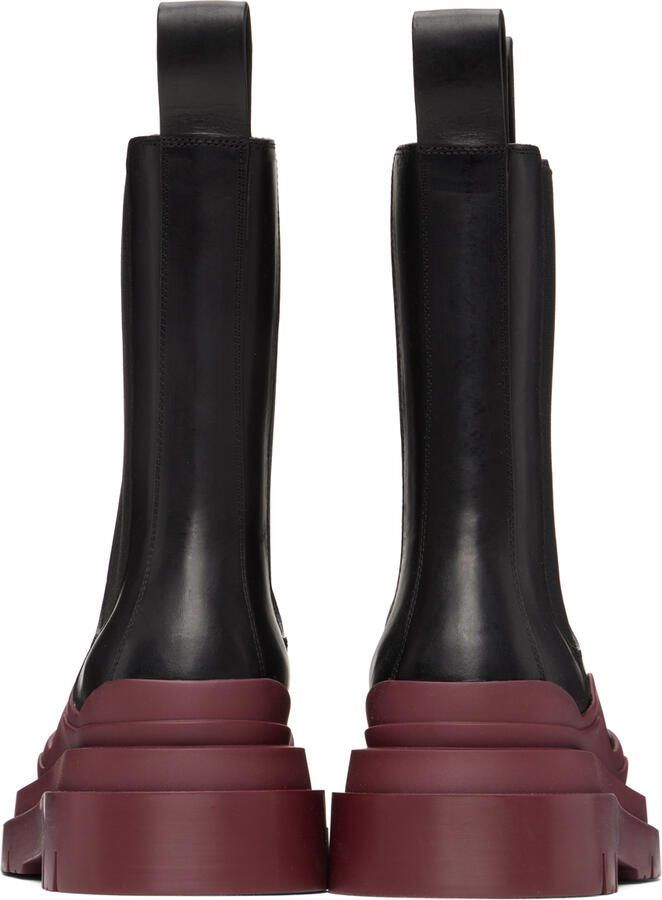 Bottega Veneta Black Tire Chelsea Boots - Picture 3