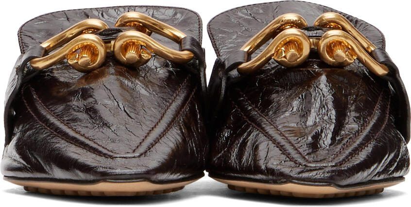 Bottega Veneta Brown Madame Loafers - Picture 2
